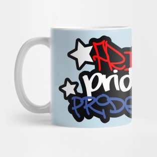 Pride Red White and Blue Mug